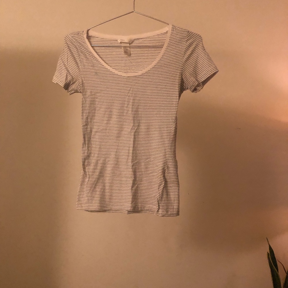 3/$30 Black and White Thin Stripe Basic Nautical